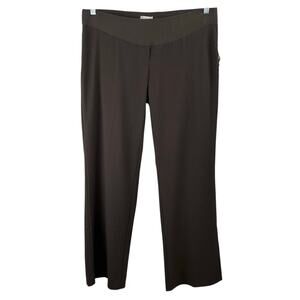 Three Seasons Brown Maternity Pants Adjustable Waist Straight Leg NWT Large